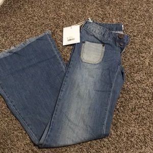 wide leg denim jeans